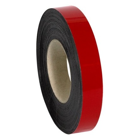 Bsc Preferred 1'' x 100' - Red Warehouse Labels - Magnetic Roll LH155